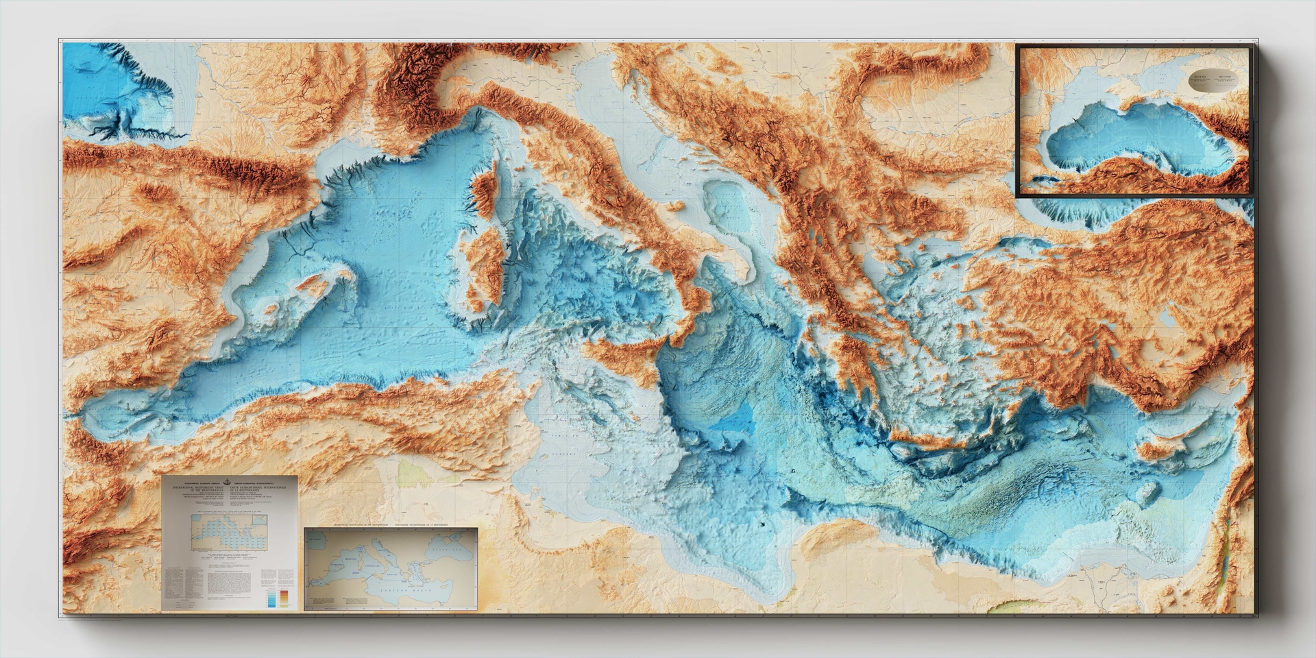Mediterranean Sea | Topographic map - 1981