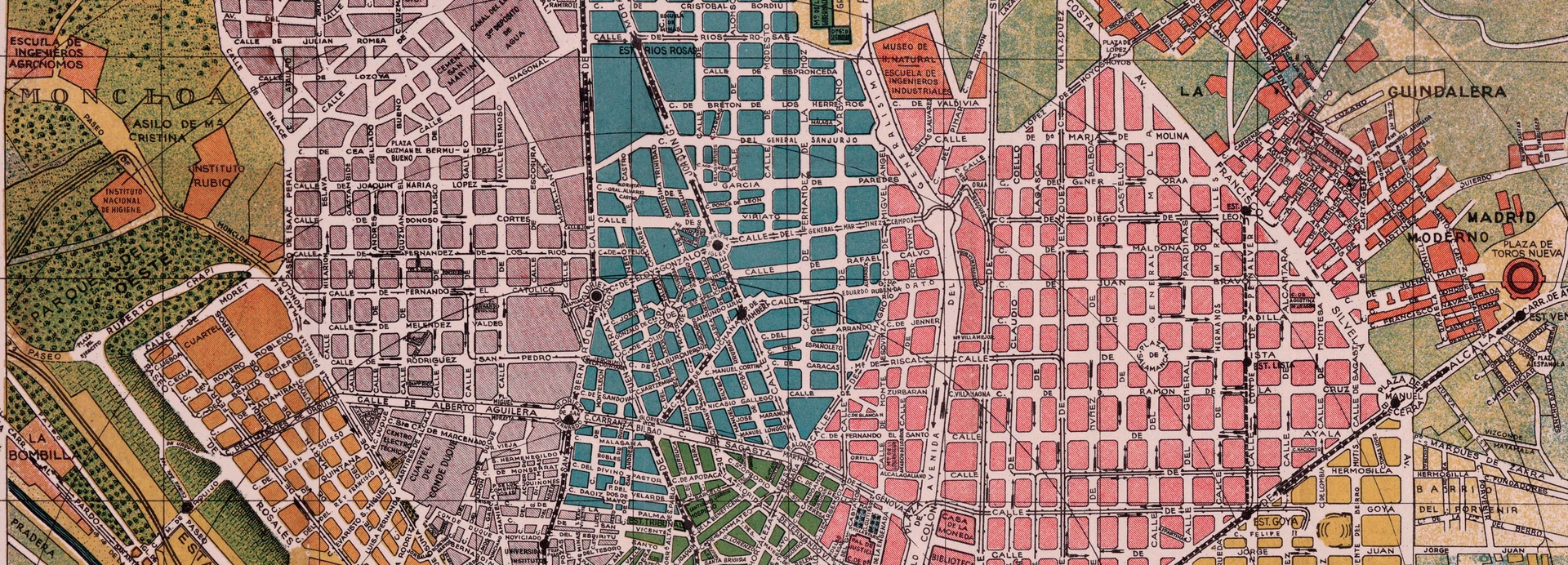 the same map image of Madrid after restoration