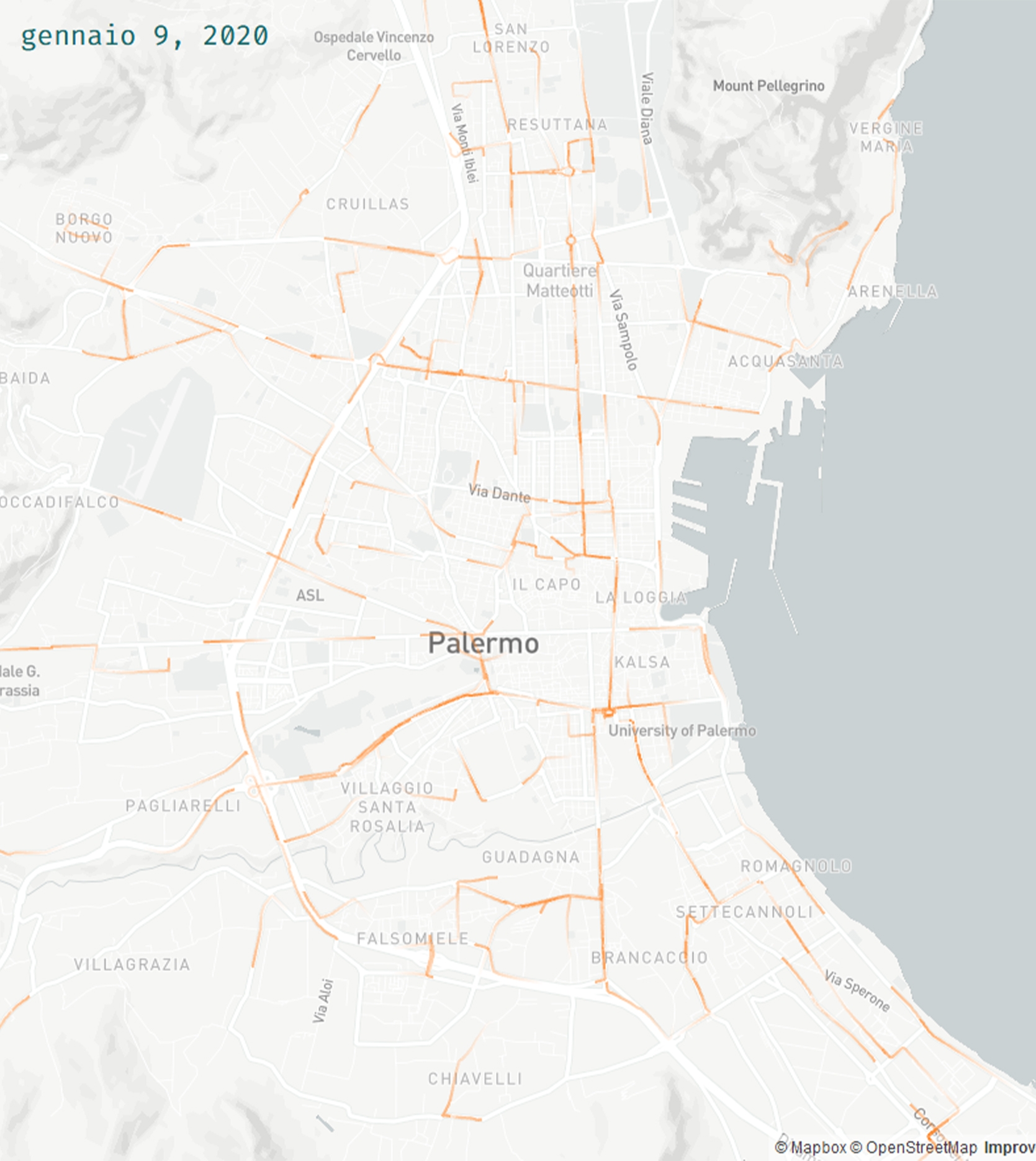 animated path of bus and lollipop about bus routes