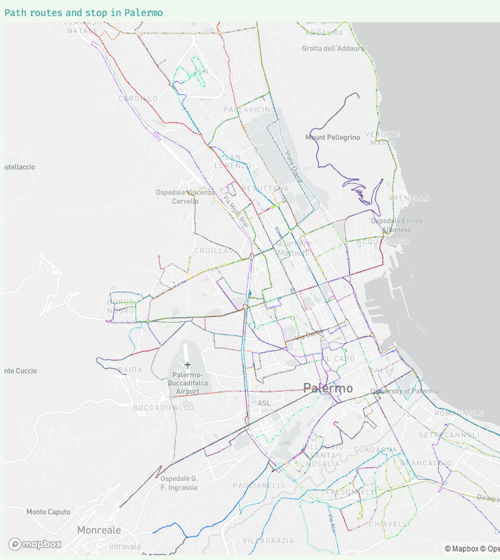 animated path of bus and lollipop about bus routes